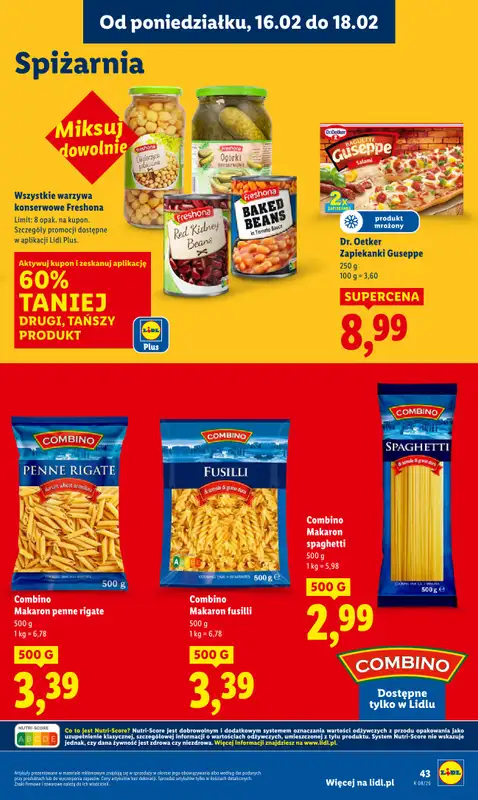 Lidl - gazetka promocyjna Oferta od poniedziałku od poniedziałku 16.02 do środy 18.02 - strona 43