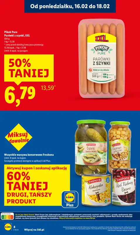 Lidl - gazetka promocyjna Oferta od poniedziałku od poniedziałku 16.02 do środy 18.02 - strona 8