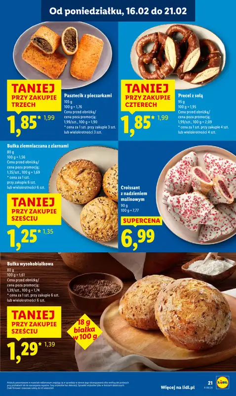 Lidl - gazetka promocyjna Oferta od poniedziałku od poniedziałku 16.02 do środy 18.02 - strona 21