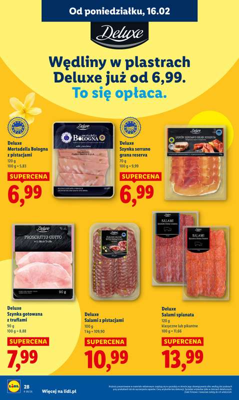 Lidl - gazetka promocyjna Oferta od poniedziałku od poniedziałku 16.02 do środy 18.02 - strona 28