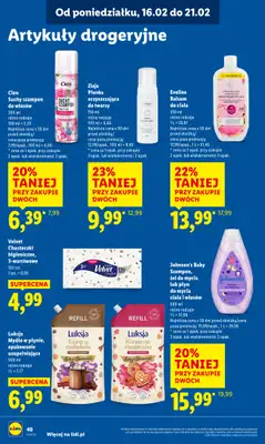 Lidl - gazetka promocyjna Oferta od poniedziałku od poniedziałku 16.02 do środy 18.02 - strona 46