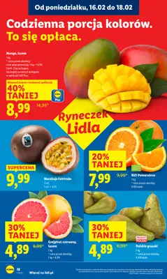 Lidl - gazetka promocyjna Oferta od poniedziałku od poniedziałku 16.02 do środy 18.02 - strona 18