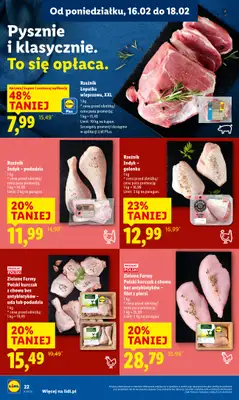 Lidl - gazetka promocyjna Oferta od poniedziałku od poniedziałku 16.02 do środy 18.02 - strona 22