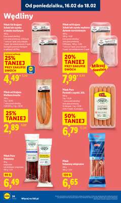 Lidl - gazetka promocyjna Oferta od poniedziałku od poniedziałku 16.02 do środy 18.02 - strona 24