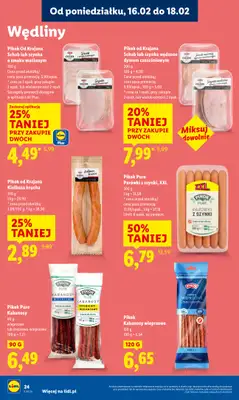 Lidl - gazetka promocyjna Oferta od poniedziałku od poniedziałku 16.02 do środy 18.02 - strona 24