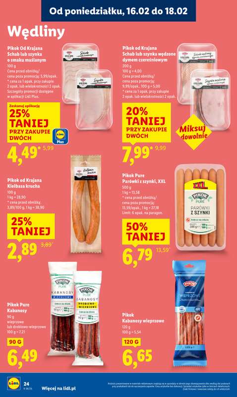 Lidl - gazetka promocyjna Oferta od poniedziałku od poniedziałku 16.02 do środy 18.02 - strona 24