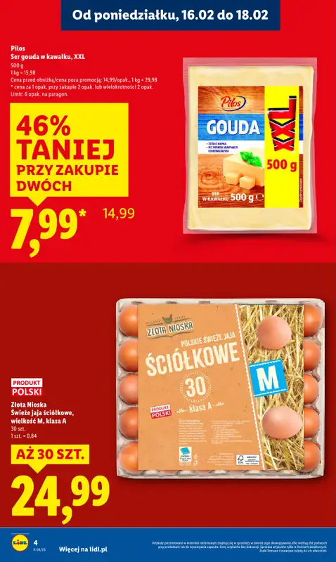 Lidl - gazetka promocyjna Oferta od poniedziałku od poniedziałku 16.02 do środy 18.02 - strona 4
