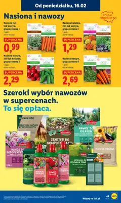 Lidl - gazetka promocyjna Oferta od poniedziałku od poniedziałku 16.02 do środy 18.02 - strona 49
