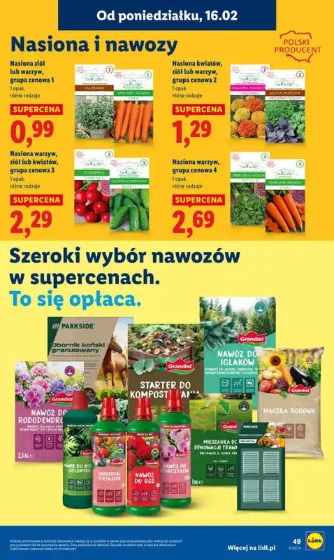 Lidl - gazetka promocyjna Oferta od poniedziałku od poniedziałku 16.02 do środy 18.02 - strona 49