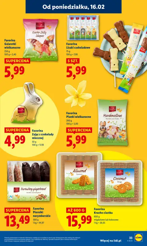 Lidl - gazetka promocyjna Oferta od poniedziałku od poniedziałku 16.02 do środy 18.02 - strona 33