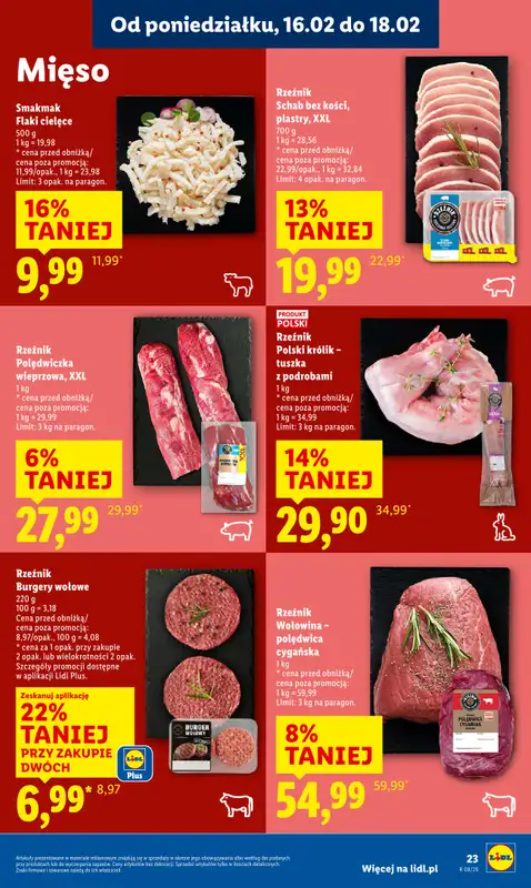 Lidl - gazetka promocyjna Oferta od poniedziałku od poniedziałku 16.02 do środy 18.02 - strona 23