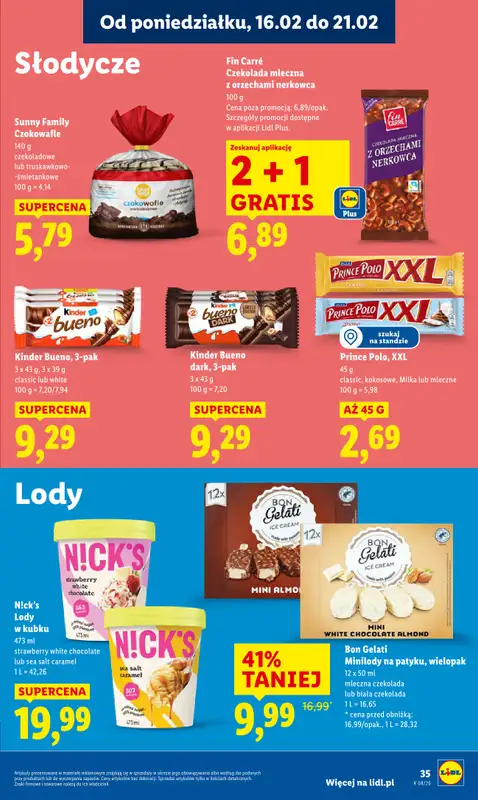 Lidl - gazetka promocyjna Oferta od poniedziałku od poniedziałku 16.02 do środy 18.02 - strona 35