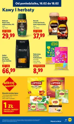 Lidl - gazetka promocyjna Oferta od poniedziałku od poniedziałku 16.02 do środy 18.02 - strona 37