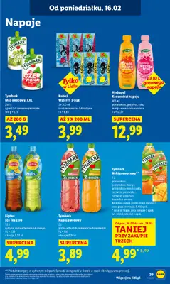Lidl - gazetka promocyjna Oferta od poniedziałku od poniedziałku 16.02 do środy 18.02 - strona 39