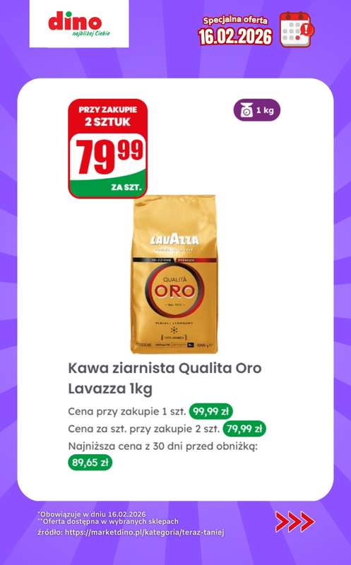 Dino - gazetka promocyjna Specjalna oferta na 16.02.2026 - promocje spoza gazetki od poniedziałku 16.02 do poniedziałku 16.02 - strona 8