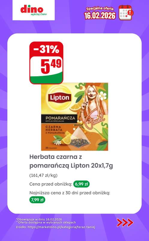 Dino - gazetka promocyjna Specjalna oferta na 16.02.2026 - promocje spoza gazetki od poniedziałku 16.02 do poniedziałku 16.02 - strona 7