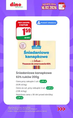 Dino - gazetka promocyjna Specjalna oferta na 16.02.2026 - promocje spoza gazetki od poniedziałku 16.02 do poniedziałku 16.02 - strona 4