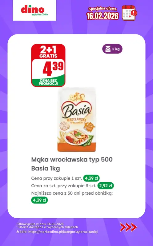 Dino - gazetka promocyjna Specjalna oferta na 16.02.2026 - promocje spoza gazetki od poniedziałku 16.02 do poniedziałku 16.02 - strona 9