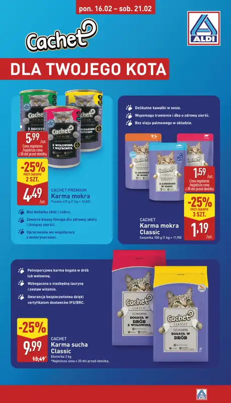 Aldi - gazetka promocyjna Światowy dzień kota w super cenach Aldi!   - strona 2