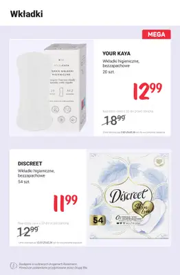 Rossmann - gazetka promocyjna Higiena intymna PROMOCJE od poniedziałku 16.02 do środy 18.02 - strona 10