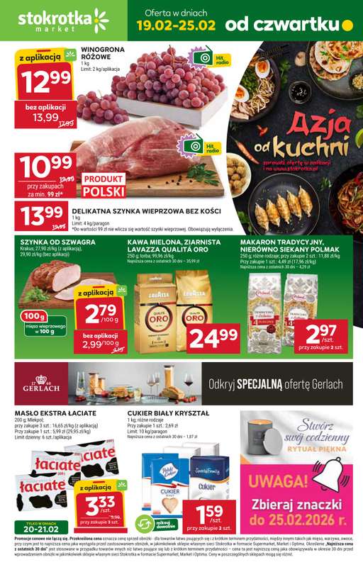 Stokrotka - gazetka promocyjna Gazetka Market od czwartku 19.02 do środy 25.02