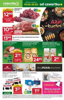Stokrotka - gazetka promocyjna Gazetka Supermarket od czwartku 19.02 do środy 25.02
