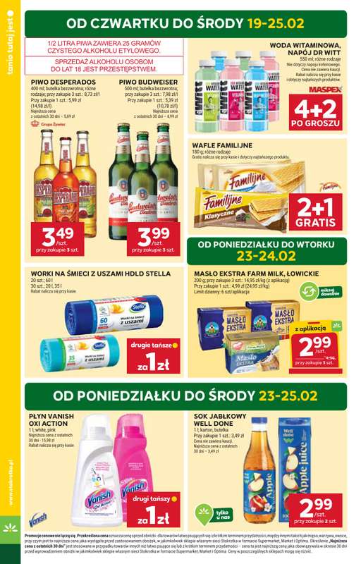 Stokrotka - gazetka promocyjna Gazetka Supermarket od czwartku 19.02 do środy 25.02 - strona 4