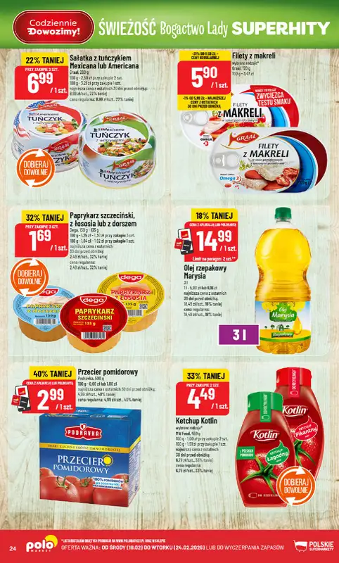 POLOmarket - gazetka promocyjna Gazetka od środy 18.02 do wtorku 24.02 - strona 24