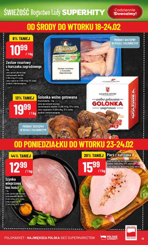 POLOmarket - gazetka promocyjna Gazetka od środy 18.02 do wtorku 24.02 - strona 15