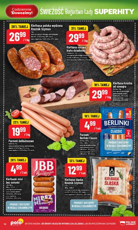 POLOmarket - gazetka promocyjna Gazetka od środy 18.02 do wtorku 24.02 - strona 14
