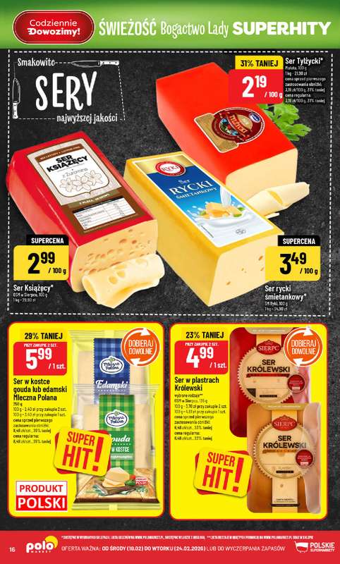 POLOmarket - gazetka promocyjna Gazetka od środy 18.02 do wtorku 24.02 - strona 16
