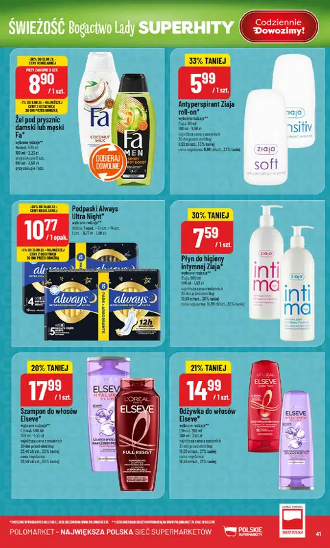 POLOmarket - gazetka promocyjna Gazetka od środy 18.02 do wtorku 24.02 - strona 41