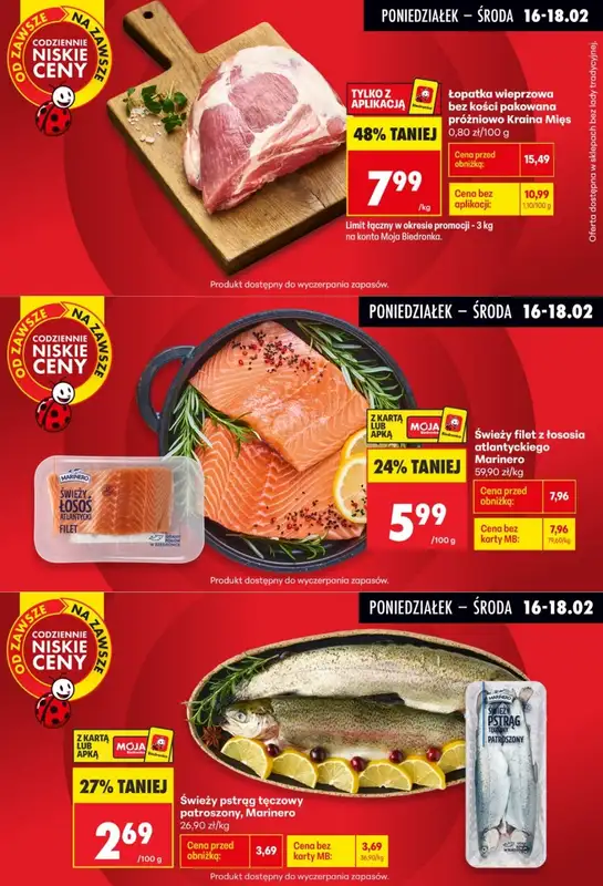 Biedronka - gazetka promocyjna Biedronkowe oszczędności od poniedziałku 16.02 do środy 18.02 - strona 5