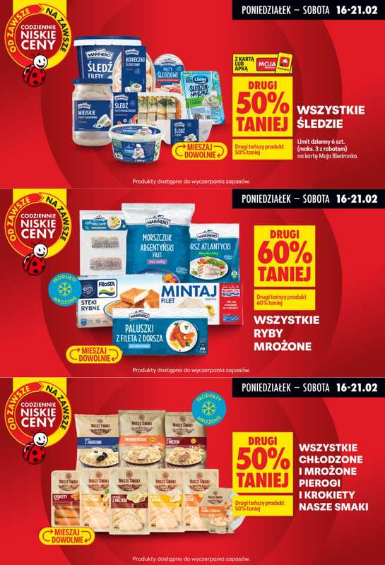 Biedronka - gazetka promocyjna Biedronkowe oszczędności od poniedziałku 16.02 do środy 18.02 - strona 6