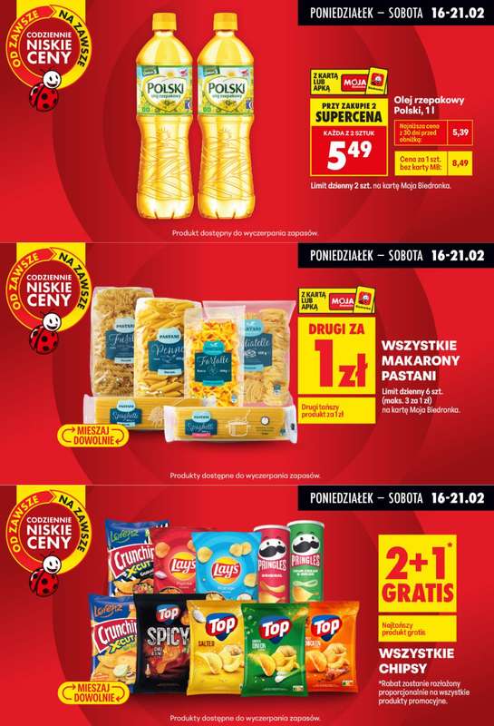 Biedronka - gazetka promocyjna Biedronkowe oszczędności od poniedziałku 16.02 do środy 18.02 - strona 7