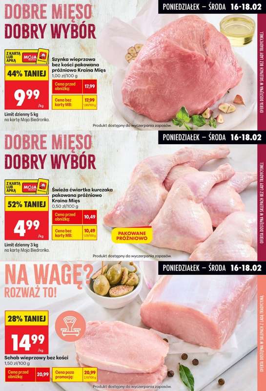 Biedronka - gazetka promocyjna Biedronkowe oszczędności od poniedziałku 16.02 do środy 18.02 - strona 4