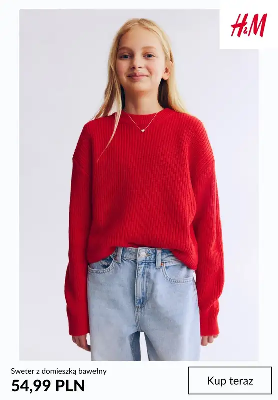 H&M - gazetka promocyjna Swetry i bluzy dziecięce od poniedziałku 16.02  - strona 5