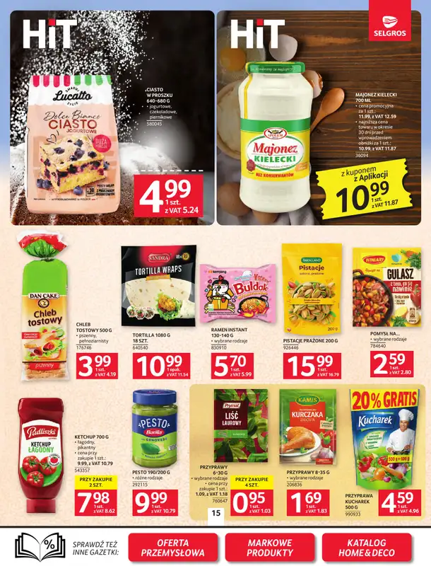 Selgros - gazetka promocyjna Oferta spożywcza od czwartku 19.02 do środy 04.03 - strona 15