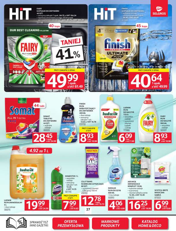 Selgros - gazetka promocyjna Oferta spożywcza od czwartku 19.02 do środy 04.03 - strona 27