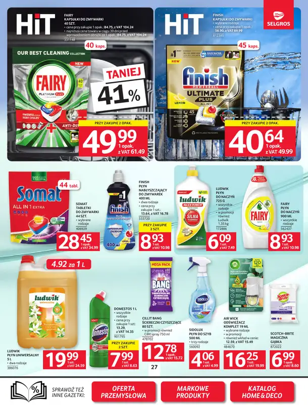 Selgros - gazetka promocyjna Oferta spożywcza od czwartku 19.02 do środy 04.03 - strona 27