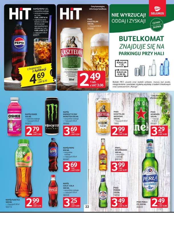 Selgros - gazetka promocyjna Oferta spożywcza od czwartku 19.02 do środy 04.03 - strona 22