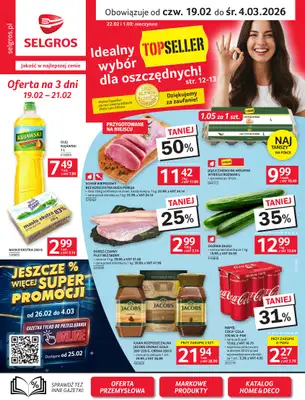 Selgros - gazetka promocyjna Oferta spożywcza od czwartku 19.02 do środy 04.03