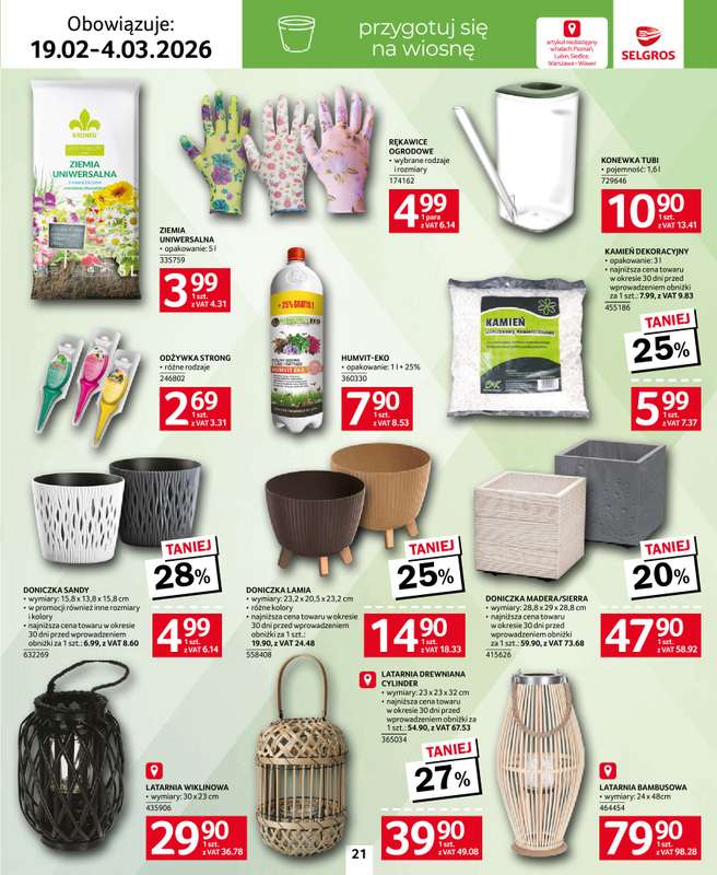 Selgros - gazetka promocyjna Katalog Home&Deco od czwartku 19.02 do środy 04.03 - strona 21