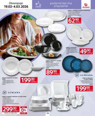 Selgros - gazetka promocyjna Katalog Home&Deco od czwartku 19.02 do środy 04.03 - strona 14