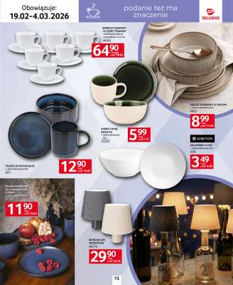 Selgros - gazetka promocyjna Katalog Home&Deco od czwartku 19.02 do środy 04.03 - strona 15