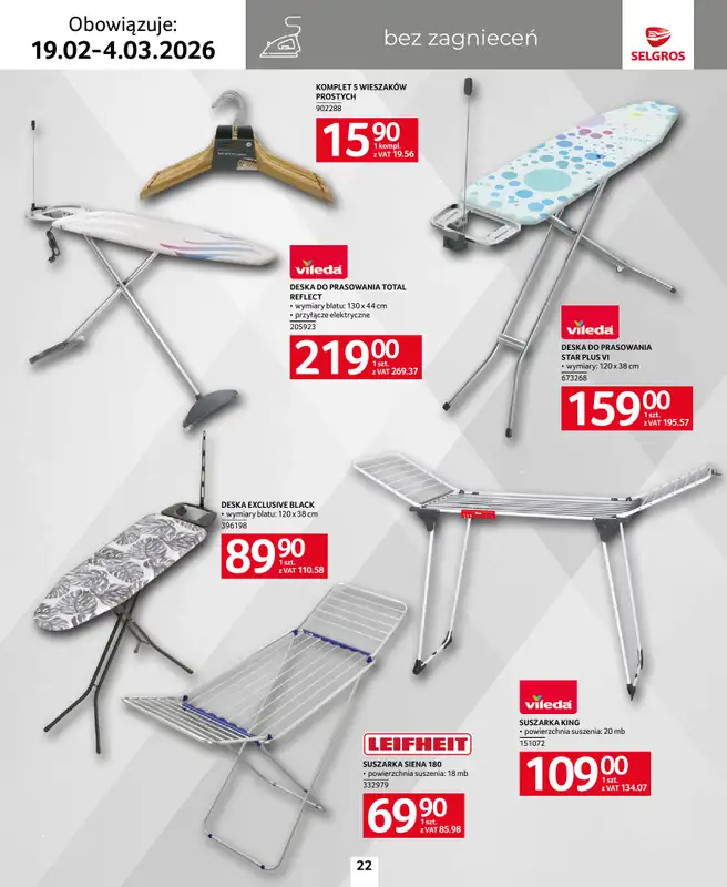 Selgros - gazetka promocyjna Katalog Home&Deco od czwartku 19.02 do środy 04.03 - strona 22