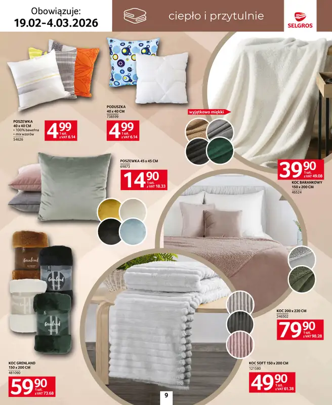 Selgros - gazetka promocyjna Katalog Home&Deco od czwartku 19.02 do środy 04.03 - strona 9