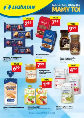 LEWIATAN - gazetka promocyjna Najlepsze okazje? MAMY TO w Lewiatanie od czwartku 19.02 do środy 25.02