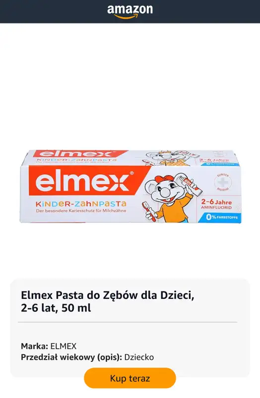 Amazon - gazetka promocyjna Pasty do zębów dla całej rodziny od poniedziałku 16.02  - strona 8
