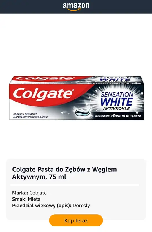 Amazon - gazetka promocyjna Pasty do zębów dla całej rodziny od poniedziałku 16.02  - strona 3
